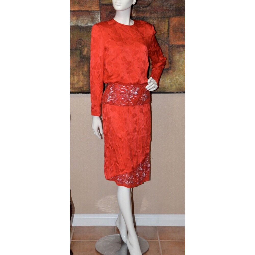 Judy Hornby Vintage OLD HOLLYWOOD GLAM GREAT GATSBY Designer Dress Size 10 NEW!
